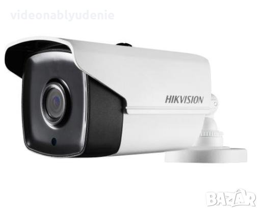 Kамера за наблюдение Hikvision DS-2CE16H0T-IT3F Екстериор 5 Mегапиксела 40 Метра IR Нощно Виждане, снимка 1 - HD камери - 24899067