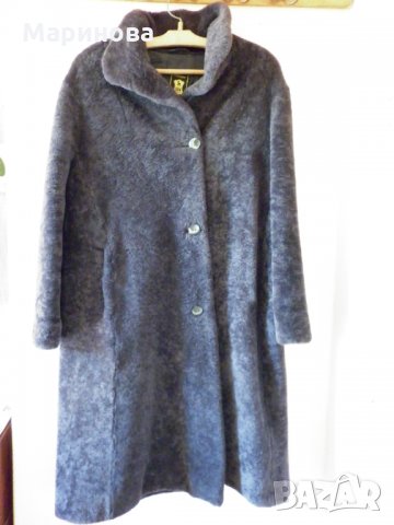 Дамско кожено палто 100% вълна, снимка 1 - Палта, манта - 23217407