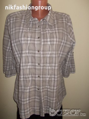 Риза на квадрати Street One , L,  XL размер, снимка 1 - Ризи - 20606566