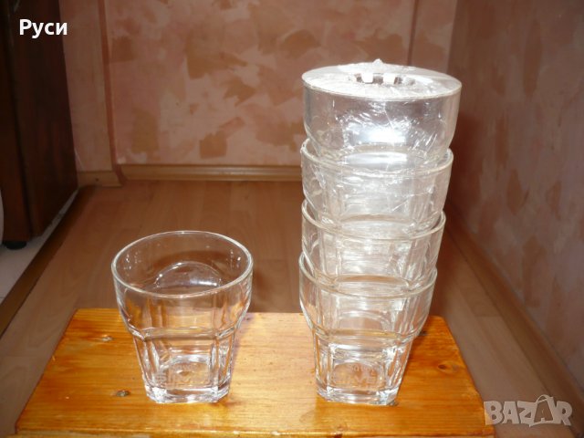 комплект 5 стъклени чаши, снимка 2 - Чаши - 23832501