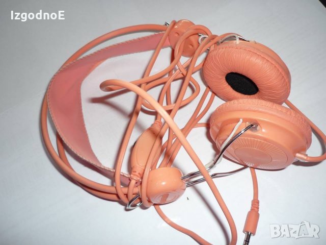 Страхотни, качествени слушалки в розово, тип WESC, снимка 2 - Слушалки, hands-free - 23030773