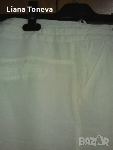 бял ленен панталон, снимка 5 - Панталони - 25075118