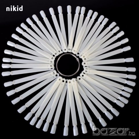 50 бр мостри  мострени пръчки удължители палитра ветрило за цвят лак 