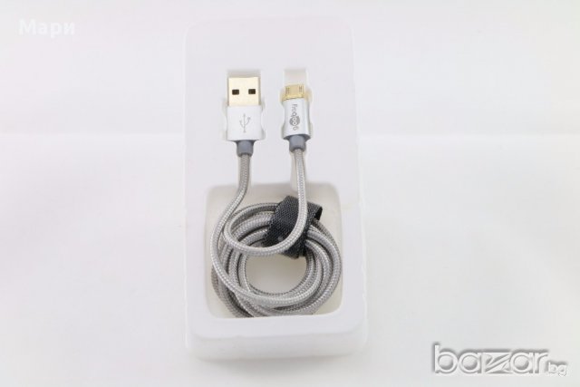 магнитен микро USB 2.0 кабел, нов, немски GOOBAY, закупен от Германия, снимка 1 - USB кабели - 18087362