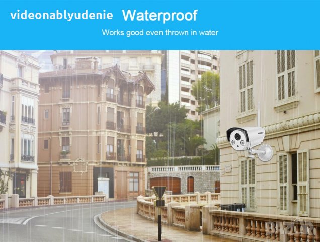 FULL HD 1080P 2Mpx IR-Cut 2 Array Водоустойчива IP Камера с Микрофон и microSD Карта Слот Wifi + Lan, снимка 9 - IP камери - 23218167