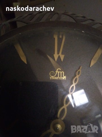 Немски стенен часовник СОНЕБЕРГ / SONNEBERG germany veb feinmechanik 11/2613, снимка 3 - Антикварни и старинни предмети - 11854242