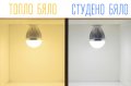 LED крушка с баланс на яркостта - топло бяла светлина (цокъл E26/E27 220V, 10W), снимка 7