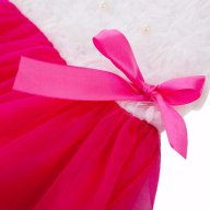 детска рокля перли-листа 10 розова;. , снимка 4 - Бебешки рокли - 16999426