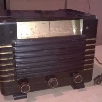 антика-бакелитово-лампово радио-внос франция, снимка 1 - Ресийвъри, усилватели, смесителни пултове - 19440136