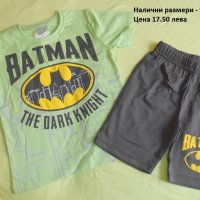 Летен комплект Батман - 2 цвята - 110 см, снимка 1 - Детски комплекти - 10383712