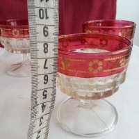  кристални чаши италия с позлата, снимка 9 - Антикварни и старинни предмети - 19846396