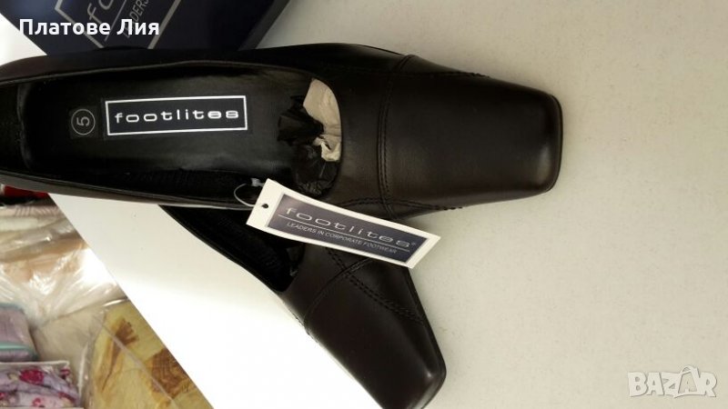 Стилни черни обувки от естествена кожа, снимка 1