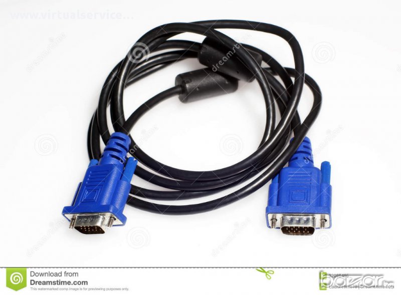 VGA кабели 15-pin to 15-pin маркови (отстъпки) - 1.8лв, снимка 1