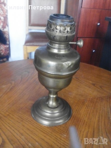 Старинна газена лампа, снимка 1