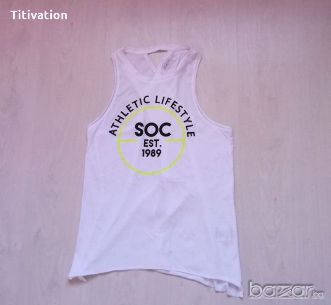 Бял спортен потник, снимка 1