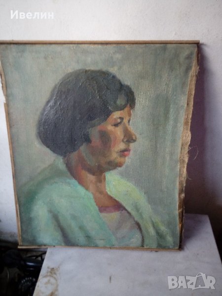 стара картина-портрет, снимка 1