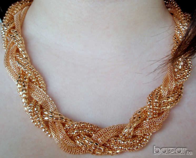 Разкошно колие от 9к попълнено розово злато 25 лв., снимка 1