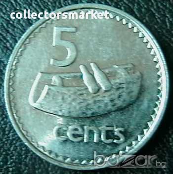 5 цента 1990, Фиджи, снимка 1