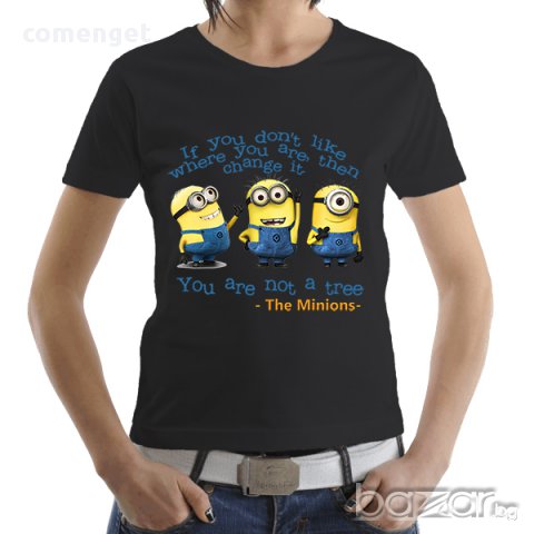 ХИТ ЦЕНА! Дамска тениска на Миньони / The Minions . Поръчай модел с Твоя снимка!, снимка 9 - Тениски - 13966718