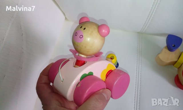 Дървени играчки на колела, снимка 5 - Играчки за стая - 24611666