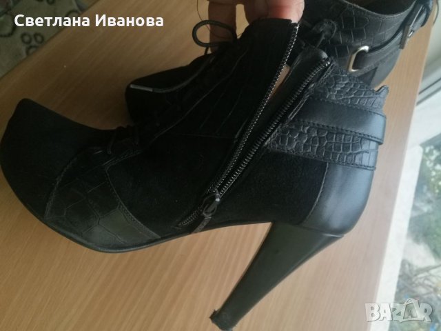 Боти Daris естествена кожа, снимка 5 - Дамски боти - 23285271