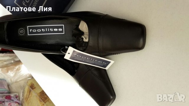 Стилни черни обувки от естествена кожа