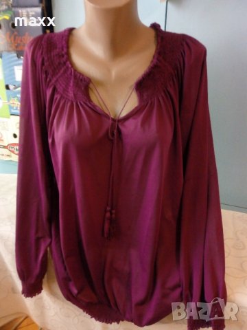 Червена блуза с дълъг ръкав , снимка 1