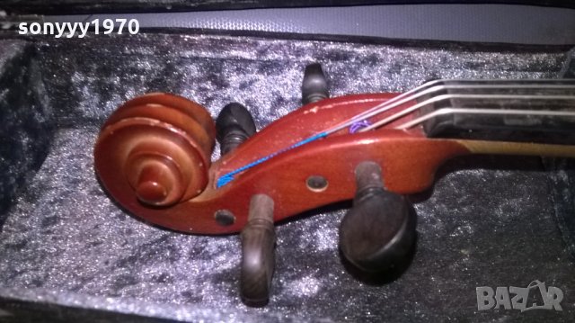 цигулка с лък и куфар-внос франция, снимка 8 - Струнни инструменти - 22458298