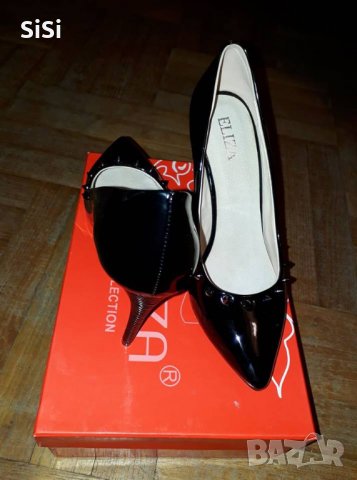 Обувки лак с шипове, снимка 3 - Дамски обувки на ток - 23555341