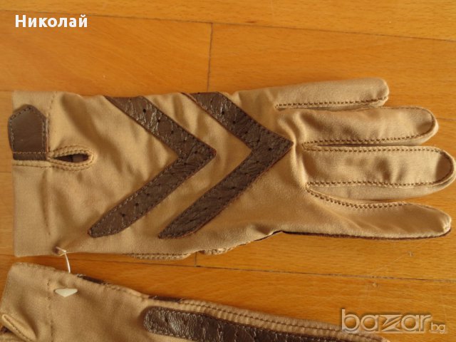 Isotoner Gloves 80s Vintage Brown 2, снимка 6 - Ръкавици - 17191955