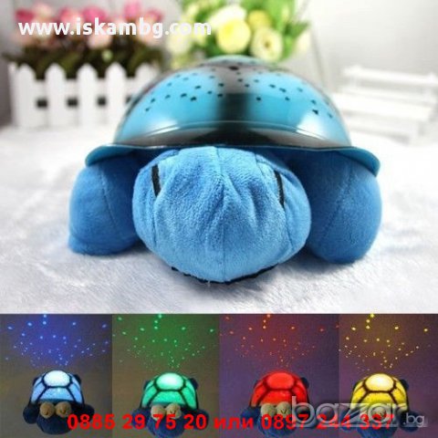 Нощна лампа костенурка проектираща съзвездия - код стандарт, снимка 5 - Настолни лампи - 12230216