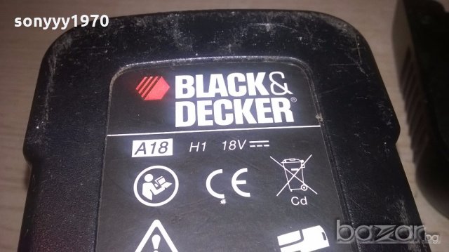 поръчани-black&decker-battery pack 18v+charger-внос швеицария, снимка 7 - Оригинални зарядни - 20014928