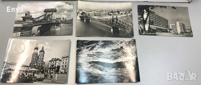 Черно-бели пощенски картички от 60-те години - за колекционери - РЕТРО !