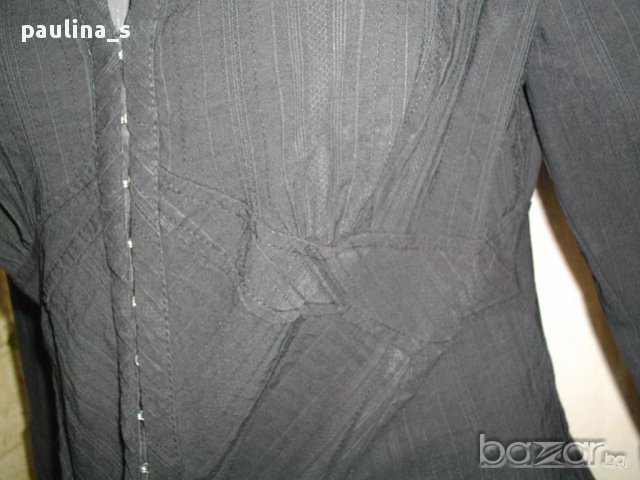  Черна риза с корсет "H&M" / голям размер , снимка 9 - Ризи - 14669095