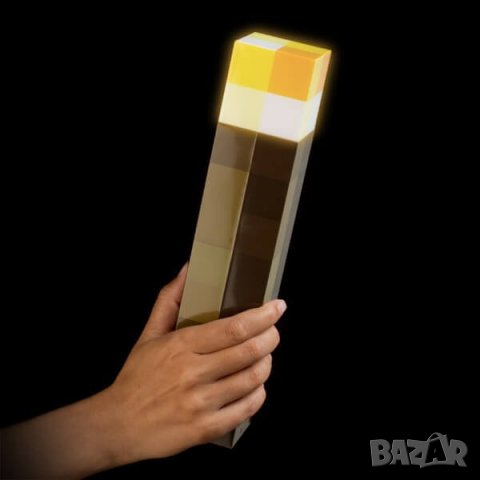 Майнкрафт факла лампа ,Minecraft играчка Маинкрафт светеща факла, снимка 4 - Други - 20709461
