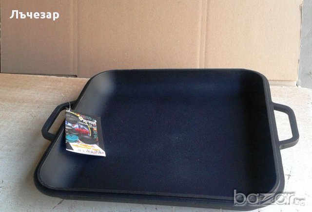 Чугунен капак-тиган, квадратен и кръгъл, от 20 см до 40 см, снимка 3 - Съдове за готвене - 11614758
