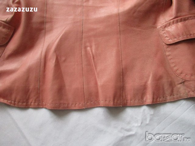 ЕСТЕСТВЕНА КОЖА -дамско кожено сако, мека агнешка напа, снимка 9 - Сака - 16956844