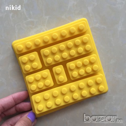 2 вид Лего блок конструктор тесни къс широк силиконов молд за фондан украса торта декорация шоколад