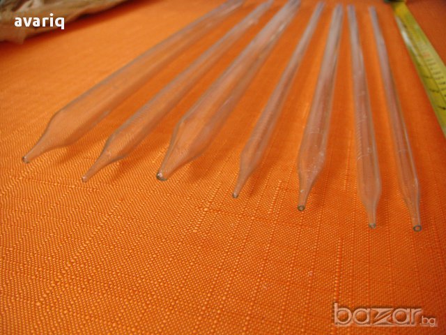 Пипети стъклени, лабораторна стъклария, снимка 6 - Други машини и части - 13716012