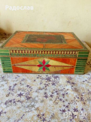 СССР голяма дървена кутия, снимка 3 - Декорация за дома - 22847429