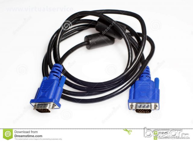 VGA кабели 15-pin to 15-pin маркови (отстъпки) - 1.8лв, снимка 1 - Монитори - 14958638