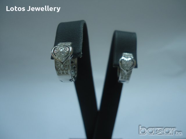 Дамски сребърни обеци, снимка 2 - Обеци - 13217373