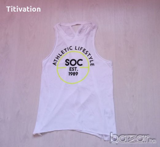 Бял спортен потник