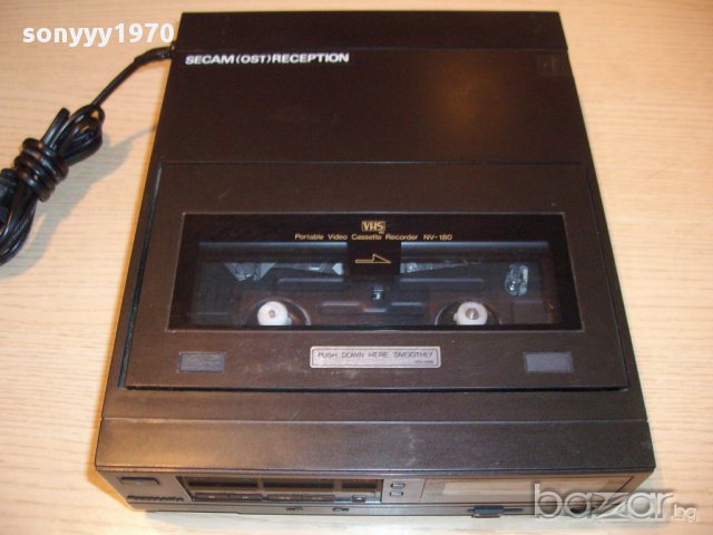 panasonic nv-180 portable cassette recorder-vhs-внос швеицария, снимка 4 - Плейъри, домашно кино, прожектори - 12095695