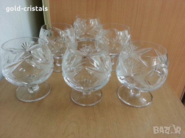 Сервиз кристални чаши, снимка 2 - Антикварни и старинни предмети - 25979144