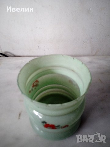 четири стари стъкла за полилей,аплик, снимка 3 - Полилеи - 21769413