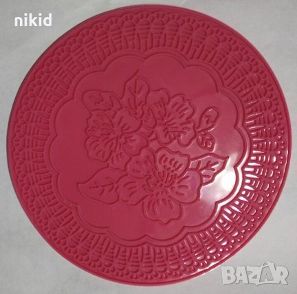 Кръгла Дантела цвете Каркаде силиконов молд украса декорация фондан гъмпейст паста