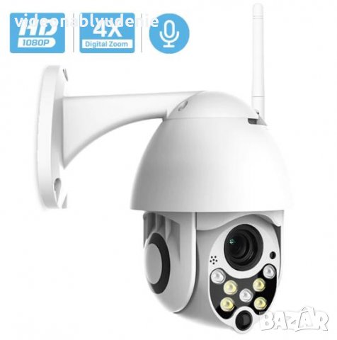 Водонепромокаема FULL HD 1080P PTZ 0~320° Моторизирана Камера Wi-Fi 3.6мм Леща Микрофон mSD Слот, снимка 2 - IP камери - 24814136