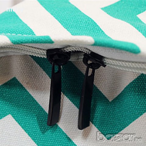 раница с фигурален десен в зелено и бяло, снимка 5 - Раници - 20845907