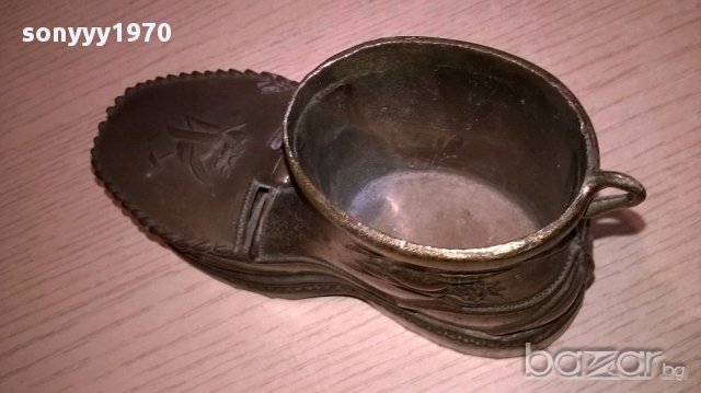 РЕТРО Обувка-made in italy-15х8х6см-внос швеицария, снимка 7 - Антикварни и старинни предмети - 17809137